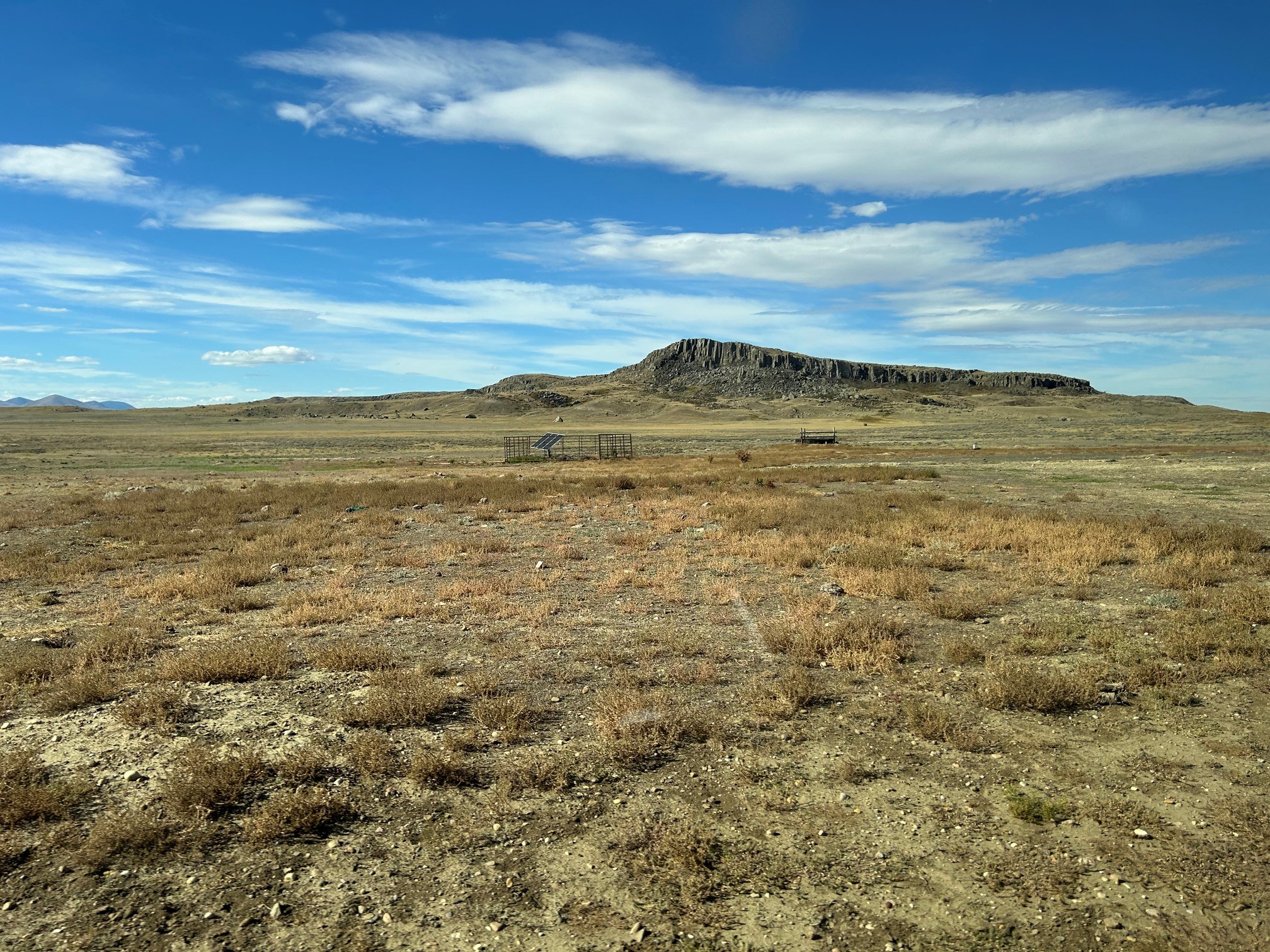 Rangeland landscape showing stock water systmes.